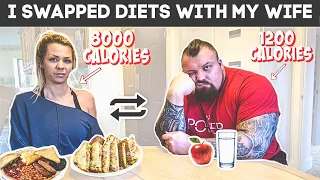 Strongman swaps diet with wife for a day | Ft Eddie Hall