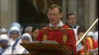 Gospel in Latin at Papal Mass (Feast of Saints Peter et Paul)