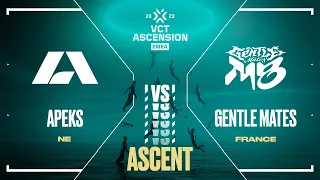 [FR] GENTLE MATES vs APEKS - Map 2 - VCT Ascension EMEA 2023 - Grande Finale