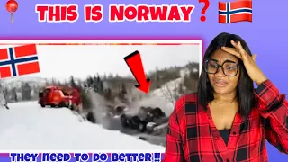 OMG 😳🇳🇴 African React To Craziest Norwigan Dashcamp Crash Compilations