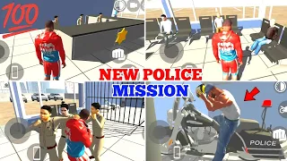 Finally New Police Mission Gameplay in Indian Bikes Driving 3D 😱💯| New Bike Code 😍|| Harsh in Game