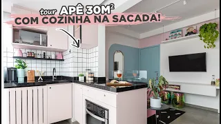 ELA FEZ UMA COZINHA NA VARANDA, USOU MUITAS CORES E DEU DICAS PARA ECONOMIZAR | GABY GARCIIA