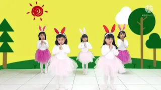 Tari kelinci, Tari anak TK, anak moi menari