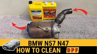 How to clean DPF filter Diesel Particulate Filter Blocked DPF removed & cleaned BMW N47 cleaning N57