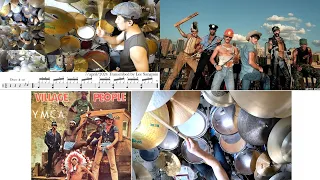 YMCA - Village People Drum Cover & Free Score