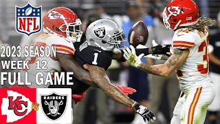 Kansas City Chiefs vs Las Vegas Raiders 11/26/23 FULL GAME Week 12 | NFL Highlights Today