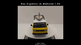 Custom-made VW Bulli T3 Camper in 1/55