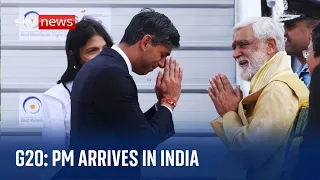 G20 in India: Rishi Sunak arrives in Delhi