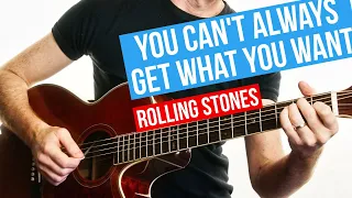 You Can't Always Get What You Want ★ Rolling Stones ★ Acoustic Guitar Lesson [with PDF]