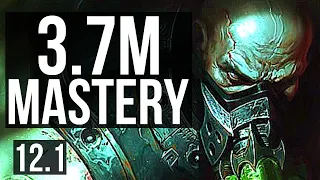 URGOT vs CASSIO (TOP) | 3.7M mastery, Legendary, 10/3/10, 500+ games | KR Diamond | 12.1