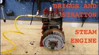 Briggs engine to COMPRESSED AIR/STEAM ENGINE!