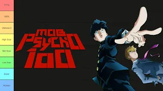 Ultimate Mob Psycho 100 Strength and Power Tier List