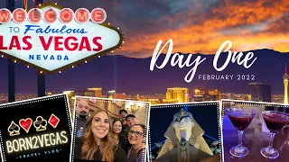 LOBBY BAR HOPPING - Vegas Travel Vlog Day 1 - February 2022