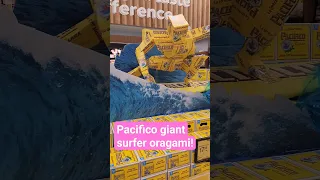 giant Pacifico Beer Guy origami surfing