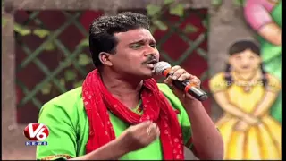 Telangana Folk Songs || "Naa Palle Thalli  Song" || Folk Stars Show || V6 News