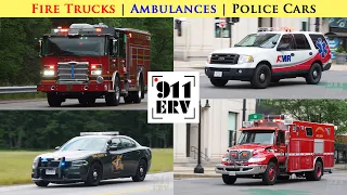 Fire Trucks, Ambulances, and Police Cars Responding [June 2022 Compilation]
