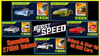 Asphalt 9 | Burst Of Speed Packs | Spending Tokens on BOS CARS | Speedtail | Lamborghini | Valhalla