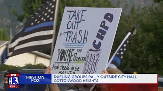 Cottonwood Heights councilwoman takes knee during Pledge of Allegiance, hundreds protest