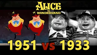 Side-By-Side comparison: Alice in Wonderland (1933) vs Alice in Wonderland (1951)