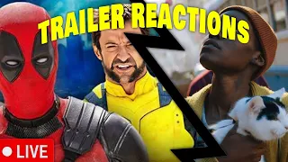 Trailers LIVE Reaction #1 (Deadpool 3, Quiet Place: Day One, Kingdom Of The Planet Of The Apes!)