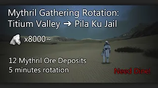 Black desert Online | Mythril Gathering Rotation: Titium Valley → Pila Ku Jail