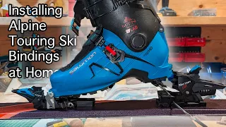 How to install alpine touring bindings on backcountry skis at home