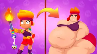 Brawl Stars - ALL BRAWLERS GOT FAT (3 part) | ВСЕ БРАВЛЕРЫ СТАЛИ ТОЛСТЫМИ - Бравл Старс