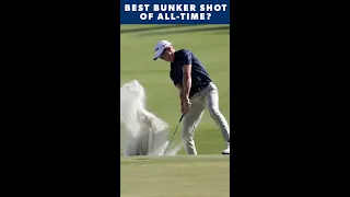 One of the best bunker shots you'll ever see 🔥