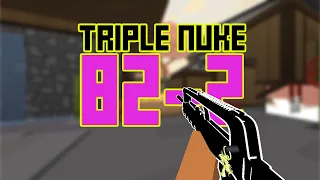 Famas TRIPLE NUKE (82-2) Krunker.io Gameplay