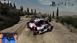 WRC 10 on PS5 in 4K (Logitech G29 Gameplay)