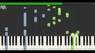 Coldplay - Trouble | Adelina Piano synthesia tutorial