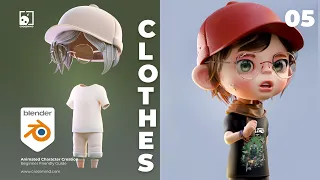 05. Lets Model Clothes - Character Modeling #blender3d