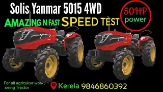 Tractor Speed Test Flying On Road | Solis Yanmar 5015 E 4WD | Japan Technolog @tractorviewsonly