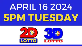 Lotto Result April 16 2024 5pm PCSO