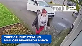 Caught on Camera: Thief caught stealing mail off Beaverton porch