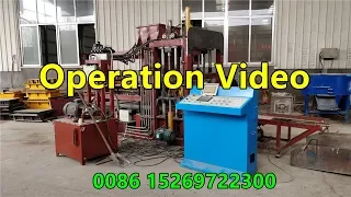 Opertaion video for QT4-18 fully automatic hydraulic concrete block making machine