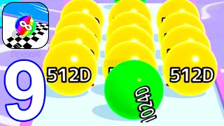 Ball Run 2048 - Gameplay Walkthrough Part 9 Infinity Mode New Record 4096 AZ (iOS, Android)