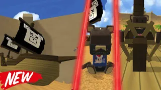 Обновление! Плаваю на пиратском корабле в Пустыне и Миссии! Новая функция в Super Bear Adventure.