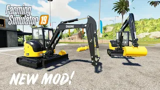 NEW MOD in Farming Simulator 2019 | BRAND NEW SMALL EXCAVATOR IS HERE | PS4 | Xbox One | PC