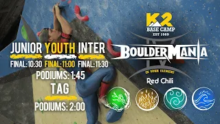 Bouldermania 2023 Finals Junior, Youth, Inter and Tag