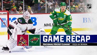 Coyotes @ Wild 1/13 | NHL Highlights 2024