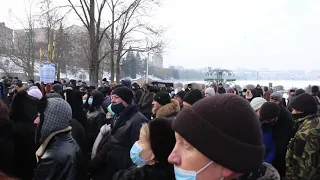 Освячення води на Водохреща у парку ім. Тараса Шевченка