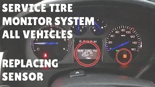 Replacing a Tire Pressure Sensor Service Tire Monitor System GM Escalade Tahoe Denali Yukon