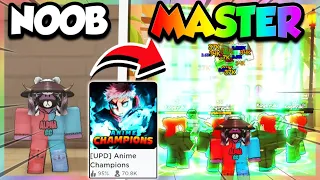 NOOB → MASTER in Anime Champions Simulator!! (Roblox)