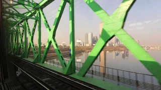 KTX Train Ride - Seoul to Gyeongju, Korea (No Talking, No Music)