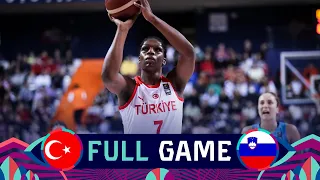 Turkey v Slovenia | Full Basketball Game | FIBA Women's EuroBasket 2023 Qualifiers