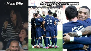 PSG players & fan's Reactions to Messi's freekick goal vs Lille