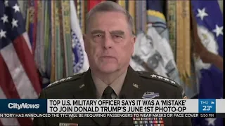 ‘Mistake’ to appear at Trump’s bible photo-op: top military officer