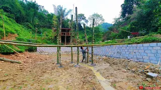 Build a bamboo house in the middle of the fish pond to relax and fish - Episode 27