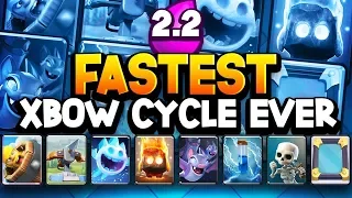 WORLD'S CHEAPEST & FASTEST XBOW CYCLE DECK! 2.2 ELIXIR 12 Win GC!